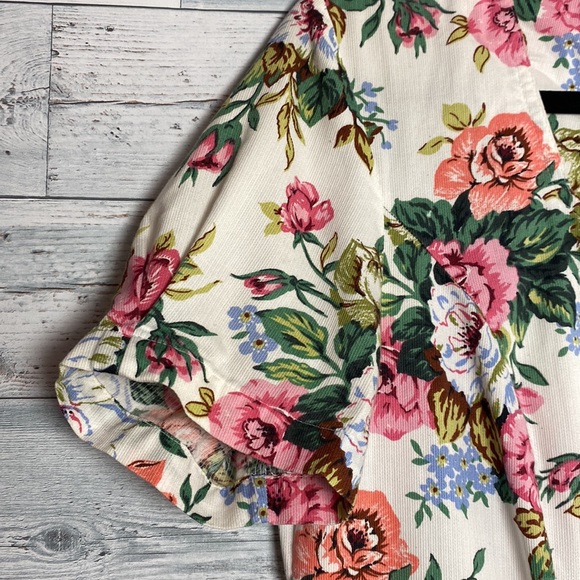 St Michael For Marks & Spencer Vintage Floral Dress Size 14 - Picture 4 of 10